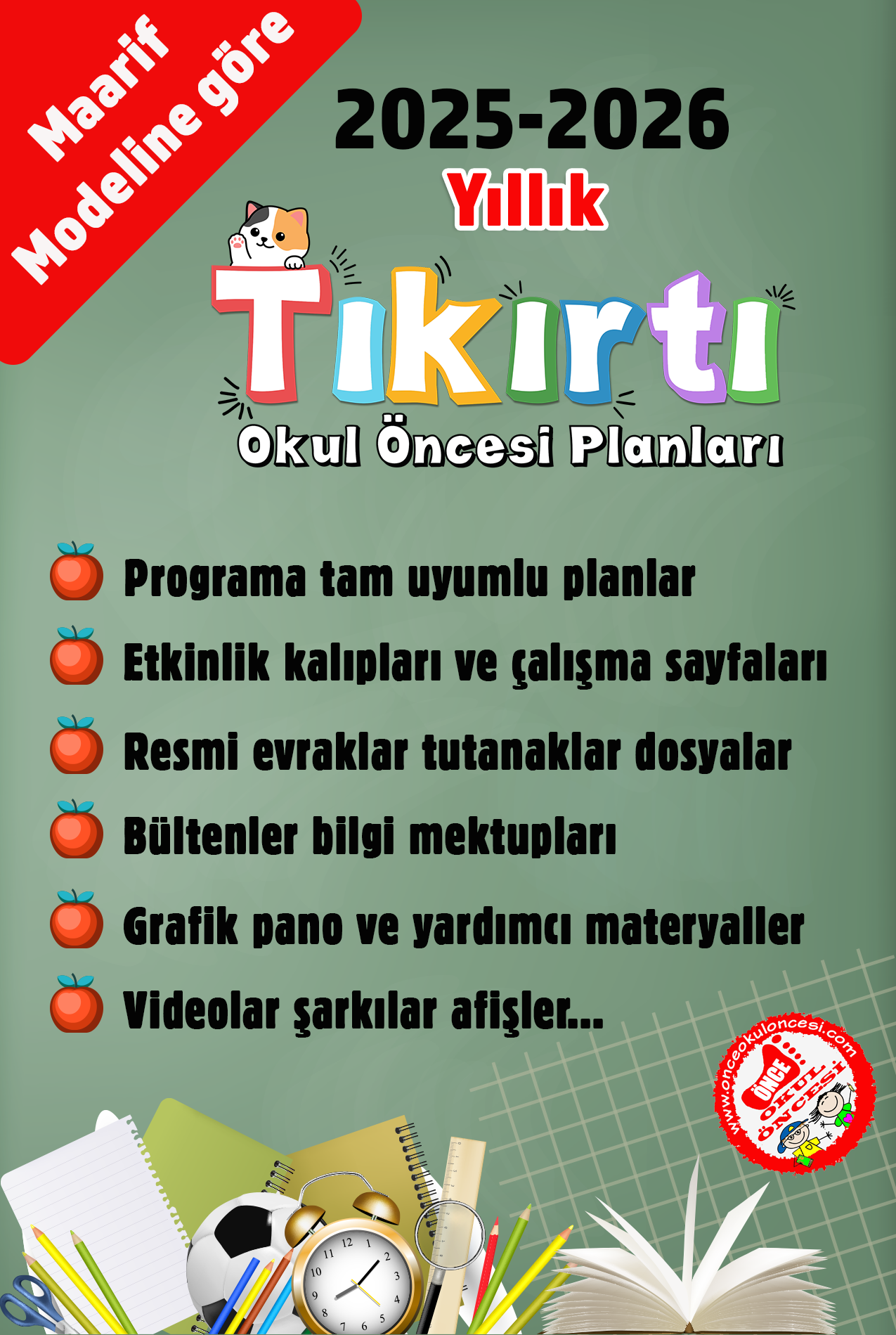 2025 2026 Tıkırtı MAARİF Modeli Planlar ve Etkinlik Dosyaları Yıllık
